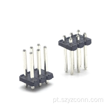 Conector de cabeçalho de pino de passo de 4,2 mm reto 6P